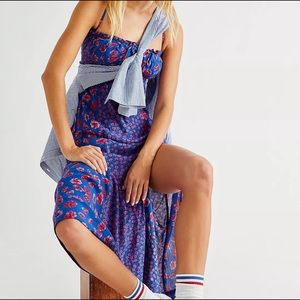 Free People tigerlily cobalt dress Sz Small